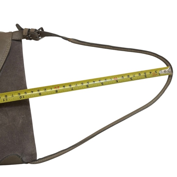 Asprey London grey taupe suede and leather mini bag - Picture 5 of 11